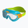 Vaikiška plaukimo kaukė Speedo Sea Squad Mask Jr azure blue/fluo green/fluo orange/clear 6