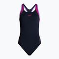 Speedo Hyperboom Splice Flyback moteriškas vientisas maudymosi kostiumėlis tamsiai mėlynas 8-00305015158