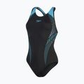 Speedo Plastisol Laneback vientisas maudymosi kostiumėlis juodas 8-00305414840 4