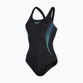 Speedo Placement Muscleback vientisas maudymosi kostiumėlis juodas 8-00305814837 4