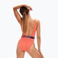 Speedo moteriškas vientisas maudymosi kostiumėlis su diržu Deep U-Back oranžinis 8-00307415485 6