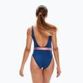 Speedo Moteriškas vientisas maudymosi kostiumėlis su diržu Deep U-Back tamsiai mėlynas 8-00307415498 7