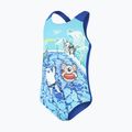 Speedo vaikiškas vientisas maudymosi kostiumėlis Skaitmeninis margintas maudymosi kostiumėlis mėlynas 8-0797015161 3