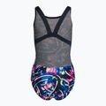 Speedo Digital Allover Leaderback vaikiškas vientisas maudymosi kostiumėlis mėlynas/juodas 8-1237714743 2