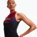 Speedo moteriškas vientisas maudymosi kostiumėlis Digital Placement Hydrasuit black-red 8-1244515213 8