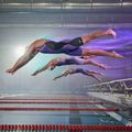 Speedo Fastskin LZR Pure Intent Openback Kneeskin moteriškas vientisas maudymosi kostiumėlis violetinės spalvos 8-11974H545 8