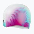 Speedo skaitmeninė spausdinta balta ir violetinė plaukimo kepuraitė 8-1352414649 2