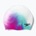 Speedo skaitmeninė spausdinta balta ir violetinė plaukimo kepuraitė 8-1352414649 3