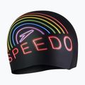 "Speedo" spausdinta silikoninė vaivorykštinė plaukimo kepuraitė 3