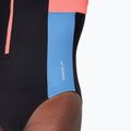 Moteriškas vientisas plaukimo kostiumas Speedo Zip Colorblock anthracite 4