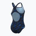 Moteriškas vientisas plaukimo kostiumas Speedo HyperBoom Allover Medalist black/true cobalt/curious blue 3