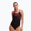 Vientisas plaukimo kostiumėlis Speedo Medley Logo One Piece black/electric pink 5