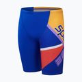 Vaikiški maudymosi šortai Speedo Placement V Cut Digital true cobalt/watermelon/sweep purple