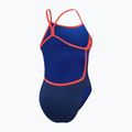 Moteriškas vientisas plaukimo kostiumas Speedo Placement Digital Vback cerulean blue/true cobalt/watermelon/white 3