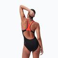 Vientisas plaukimo kostiumėlis Speedo Placement Laneback black/siren red/plum dandy 8