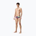 Vyriškos plaukimo trumpikės Speedo 13.5 cm Allover Training Club Brief black/matcha green/siren red 2