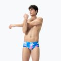 Vyriškos plaukimo trumpikės Speedo 13.5 cm Allover Training Club Brief punch blue/kiki pink