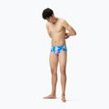 Vyriškos plaukimo trumpikės Speedo 13.5 cm Allover Training Club Brief punch blue/kiki pink 2