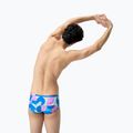 Vyriškos plaukimo trumpikės Speedo 13.5 cm Allover Training Club Brief punch blue/kiki pink 3