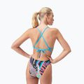 Vientisas plaukimo kostiumas Speedo Allover Digital Tie Back black/matcha green/siren red 5