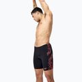 Vyriški plaukimo šortai Speedo Tech Panel Jammer black/siren red/usa charcoal 4