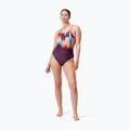 Vientisas plaukimo kostiumas Speedo Digital Printed Medalist plum dandy/siren red/nectarine/picton 6