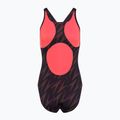 Vientisas plaukimo kostiumėlis Speedo HyperBoom Allover Medalist black/plum dandy/siren red 2