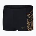 Vaikiškos plaukimo trumpikės Speedo Plastisol Placement Aquashort black/nectarine/country green