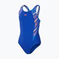 Vaikiškas vientisas plaukimo kostiumėlis Speedo HyperBoom Splice Muscleback true cobalt/siren red/picton blue