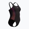 Moteriškas vientisas maudymosi kostiumėlis Speedo Placement Muscleback neon violet 4