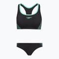 Moteriškas dviejų dalių maudymosi kostiumėlis Speedo Placement Bikini arctic glass