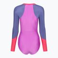 Moteriškas vientisas plaukimo kostiumas Speedo Colour Block neon violet 2