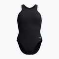 Vientisas moteriškas plaukimo kostiumas Speedo Racer Zip with Built in Swim Bra anthracite