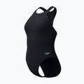 Vientisas moteriškas plaukimo kostiumas Speedo Racer Zip with Built in Swim Bra anthracite 3