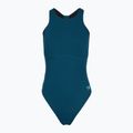 Moteriškas vientisas maudymosi kostiumėlis Speedo Racer Zip with Built in Swim Bra dark teal