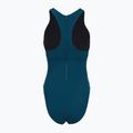 Moteriškas vientisas maudymosi kostiumėlis Speedo Racer Zip with Built in Swim Bra dark teal 2