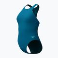 Moteriškas vientisas maudymosi kostiumėlis Speedo Racer Zip with Built in Swim Bra dark teal 8