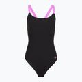 Moteriškas vientisas maudymosi kostiumėlis Speedo Shaping Crossback neon violet