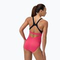 Moteriškas vientisas maudymosi kostiumėlis Speedo Flex Band with Swim Bra raspbery fill/vermilion/punch 3
