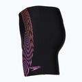 Vyrų plaukimo šortai Speedo Duo Logo Print Mid Jammer black/coral sands/neon violet 3