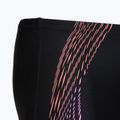 Vyrų plaukimo šortai Speedo Duo Logo Print Mid Jammer black/coral sands/neon violet 4