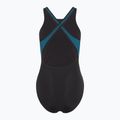 Moteriškas vientisas plaukimo kostiumas Speedo High Neck Splice Cross Back dark teal 2