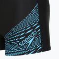 Vyriškos plaukimo trumpikės Speedo Medley Logo Aquashort black/picton blue 3