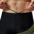 Vyriškos plaukimo trumpikės Speedo Medley Logo Aquashort black/hyper yellow 4