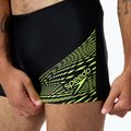 Vyriškos plaukimo trumpikės Speedo Medley Logo Aquashort black/hyper yellow 3