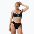 Moteriškas dviejų dalių plaukimo kostiumas Speedo Solid Logo Elastic High Waist Bottom speedo black 6