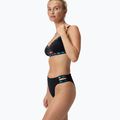 Moteriškas dviejų dalių plaukimo kostiumas Speedo Solid Logo Elastic High Waist Bottom speedo black 8
