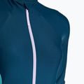 Moteriškas vientisas plaukimo kostiumėlis Speedo Zip Colorblock dark teal 3
