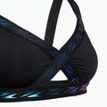 Plaukimo kostiumėlio viršus Speedo Solid Logo Elastic Cross Front Top anthracite 3