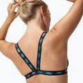 Plaukimo kostiumėlio viršus Speedo Solid Logo Elastic Cross Front Top anthracite 7